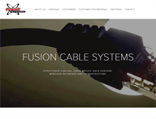 Tablet Screenshot of fusioncablesystems.com
